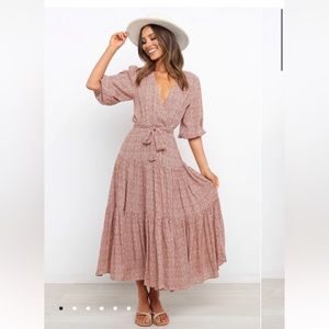 Petal and Pup Haydn Maxi Dress in Rust